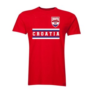 Croatia Core Football Country T-Shirt (Red)
