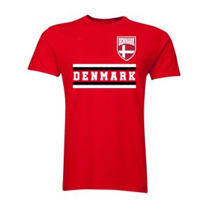 Denmark Core Football Country T-Shirt (Red)