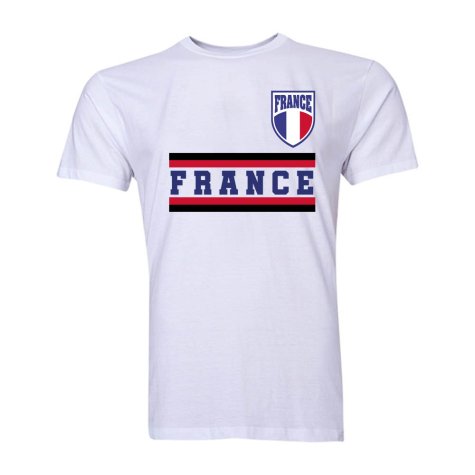 France Core Football Country T-Shirt (White)