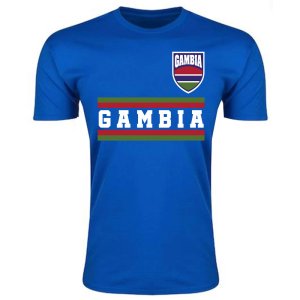 Gambia Core Football Country T-Shirt (Blue)
