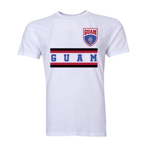 Guam Core Football Country T-Shirt (White)