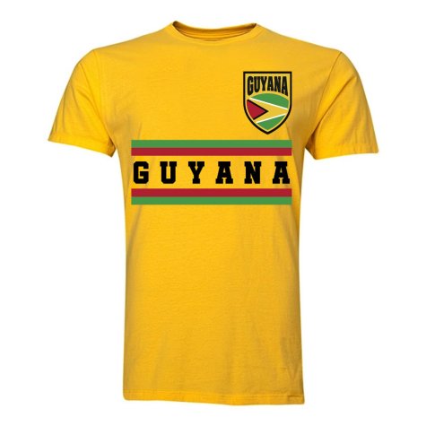 Guyana Core Football Country T-Shirt (Yellow)