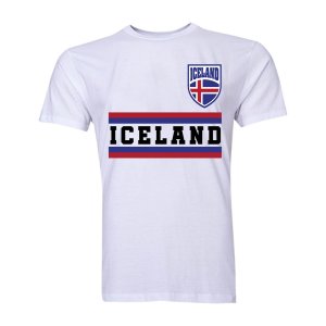 Iceland Core Football Country T-Shirt (White)