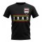 Iraq Core Football Country T-Shirt (Black)