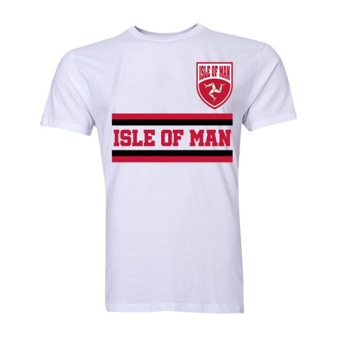 Isle Of Man Core Football Country T-Shirt (White)
