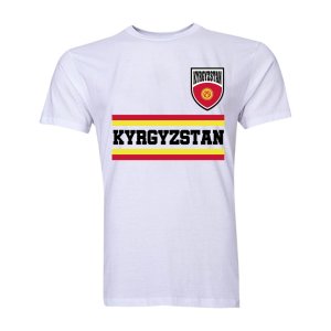 Kyrgyzstan Core Football Country T-Shirt (White)