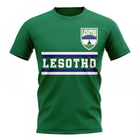 Lesotho Core Football Country T-Shirt (Green)