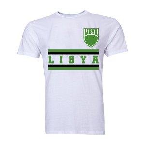 Libya Core Football Country T-Shirt (White)