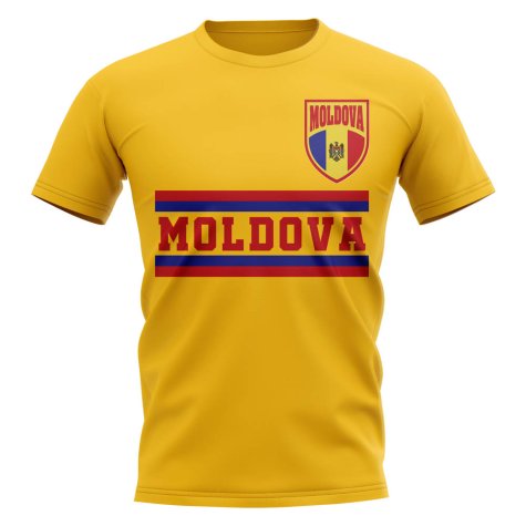 Moldova Core Football Country T-Shirt (Yellow)