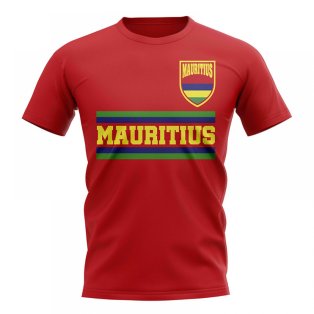 Mauritius Core Football Country T-Shirt (Red)