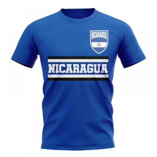 Nicaragua Core Football Country T-Shirt (Blue)