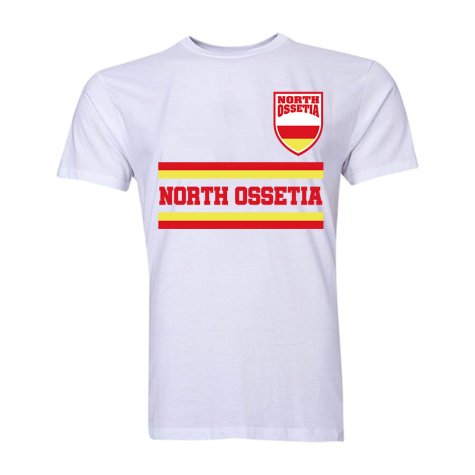 North Ossetia Core Football Country T-Shirt (White)