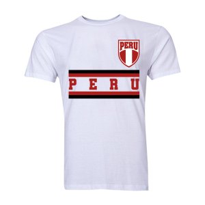 Peru Core Football Country T-Shirt (White)