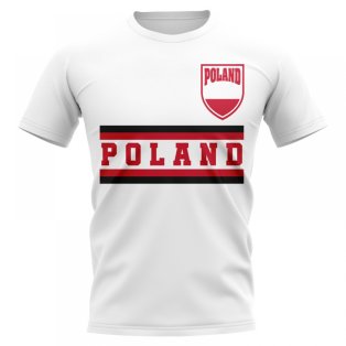Poland Core Football Country T-Shirt (White)