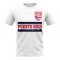 Puerto Rico Core Football Country T-Shirt (White)