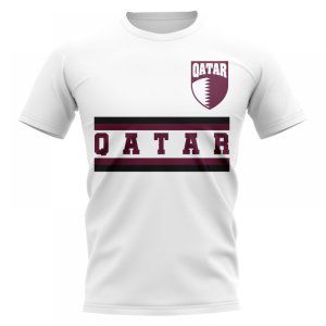 Qatar Core Football Country T-Shirt (White)