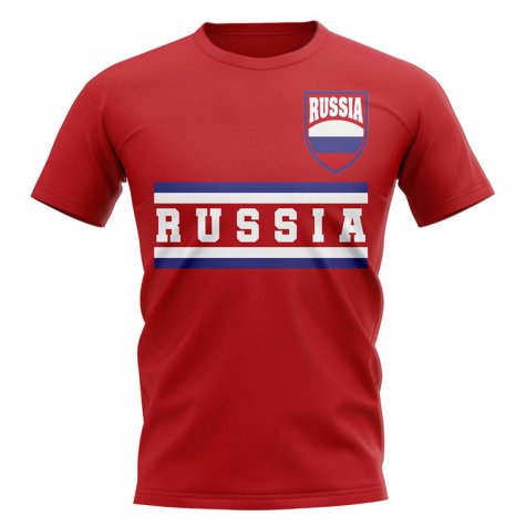 Russia Core Football Country T-Shirt (Red)