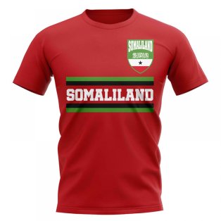 Somaliland Core Football Country T-Shirt (Red)