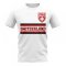 Switzerland Core Football Country T-Shirt (White)