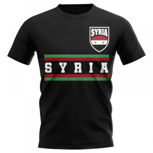 Syria Core Football Country T-Shirt (Black)