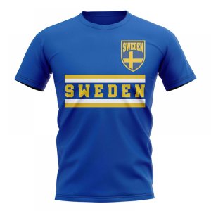 Sweden Core Football Country T-Shirt (Blue)