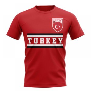 Turkey Core Football Country T-Shirt (Red)