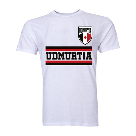 Udmurtia Core Football Country T-Shirt (White)