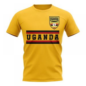 Uganda Core Football Country T-Shirt (Yellow)