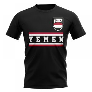 Yemen Core Football Country T-Shirt (Black)