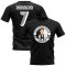 Cristiano Ronaldo Juventus Illustration T-Shirt (Black)