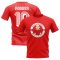 Arjen Robben Bayern Munich Illustration T-Shirt (Red)
