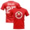 Thomas Muller Bayern Munich Illustration T-Shirt (Red)