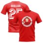 Thomas Muller Bayern Munich Illustration T-Shirt (Red)