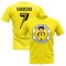 Jadon Sancho Borussia Dortmund Illustration T-Shirt (Yellow)