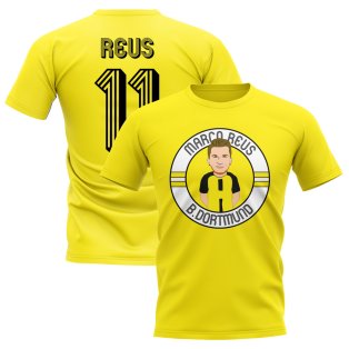 Marco Reus Borussia Dortmund Illustration T-Shirt (Yellow)