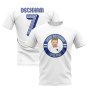 David Beckham England Illustration T-Shirt (White)