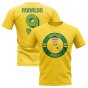 Ronaldo Brazil Illustration T-Shirt (Yellow)