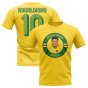 Ronaldinho Brazil Illustration T-Shirt (Yellow)