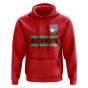 Djibouti Core Football Country Hoody (Red)