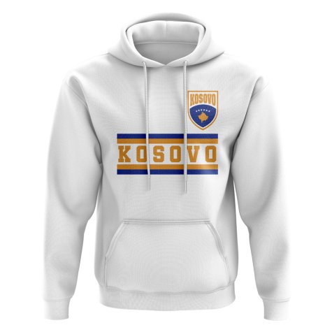 Kosovo Core Football Country Hoody (White)