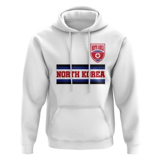 North Korea Core Football Country Hoody (White)