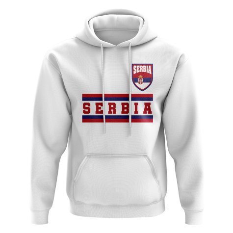 Serbia Core Football Country Hoody (White)