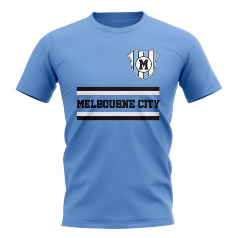 Melbourne City Core Football Club T-Shirt (Sky)