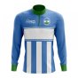 Kabardino-Balkaria Concept Football Half Zip Midlayer Top (Sky Blue-White)