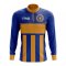 Kosovo Concept Football Half Zip Midlayer Top (Blue-Orange)