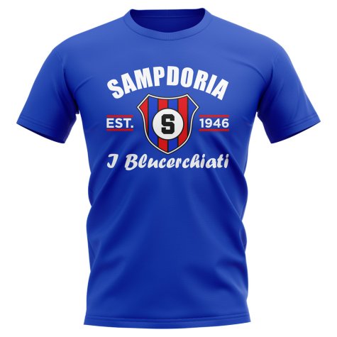 Sampdoria Established Football T-Shirt (Blue)