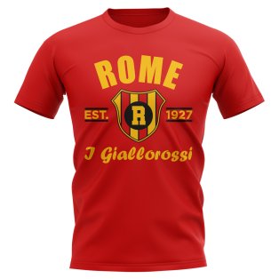 Roma Established Football T-Shirt (Red)