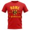 Roma Established Football T-Shirt (Red)