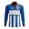 Mari El Concept Football Half Zip Midlayer Top (Blue-White)