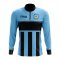 Saint Lucia Concept Football Half Zip Midlayer Top (Sky Blue-Black)